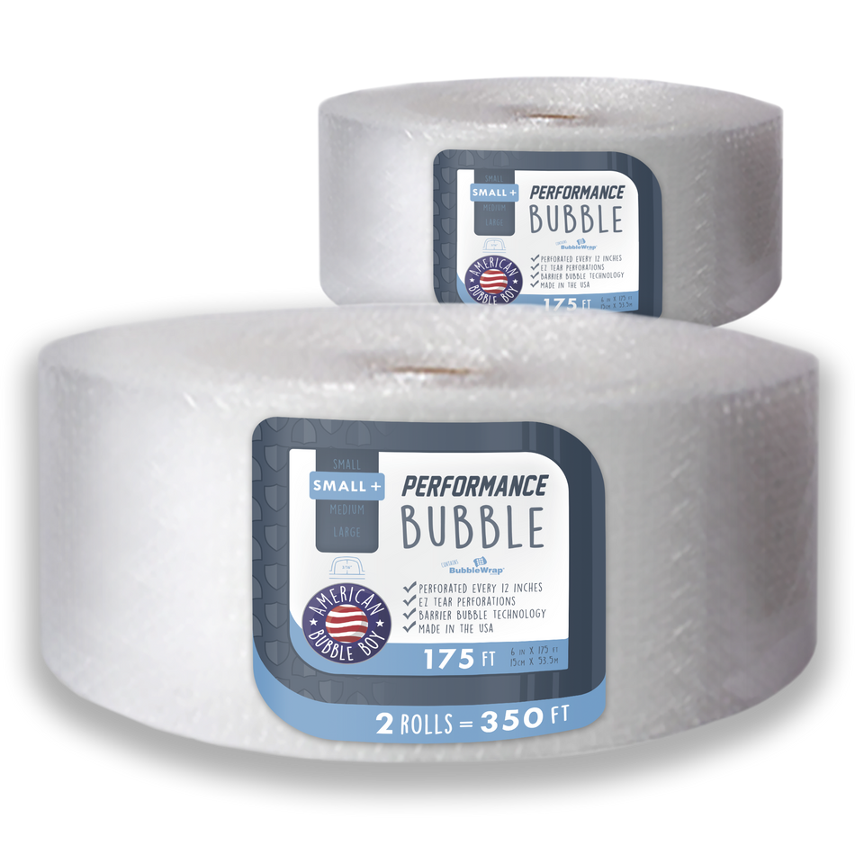 PERFORMANCE - 6" Small Plus (3/16) Bubble Wrap - 175 Linear Feet per Roll