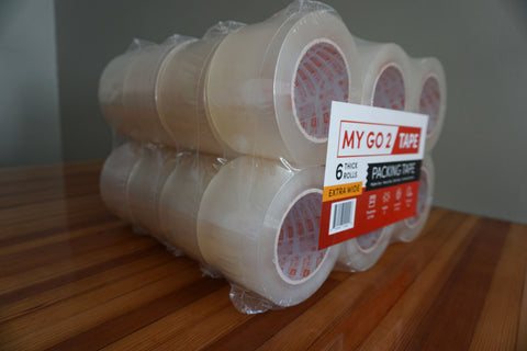 My Go 2 Packing Tape, 24 Pack, 110 Yard, 2.3 MIL, 3
