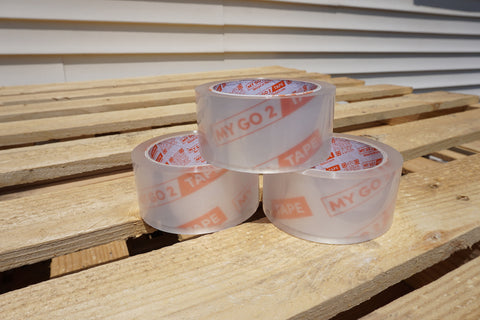 My Go 2 Packing Tape, 6 Pack, 60 Yard, 2.3 MIL, Standard Width, Ultra Clear