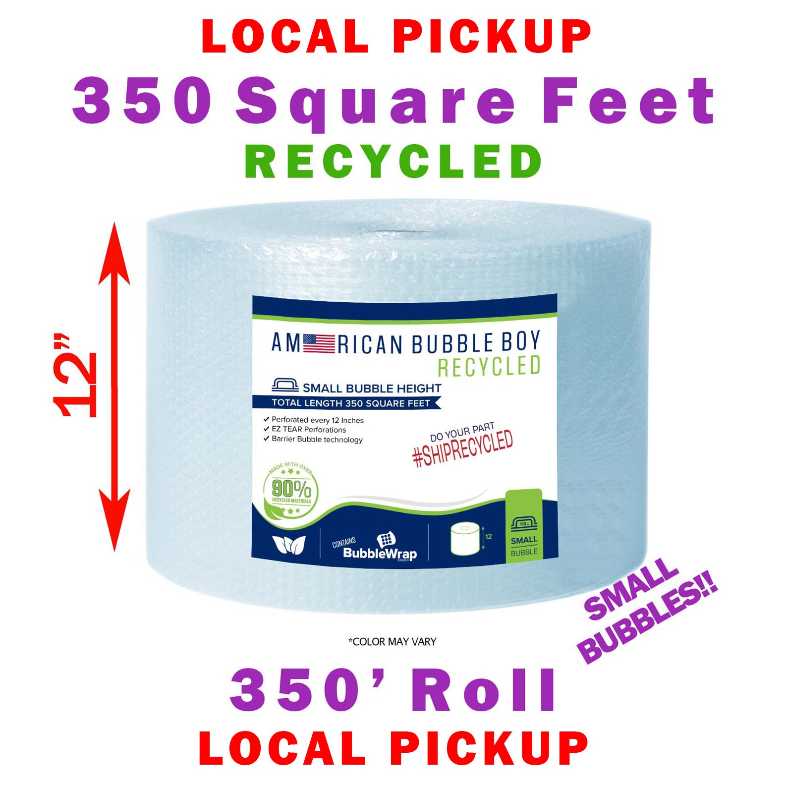 Same Day Local Pickup - Recycled Grade - 12